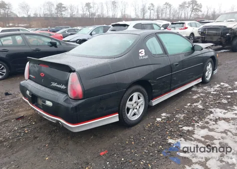 2002 Chevrolet Monte Carlo Ss z USA, uszkodzony, nr VIN 2G1WX15K529270476